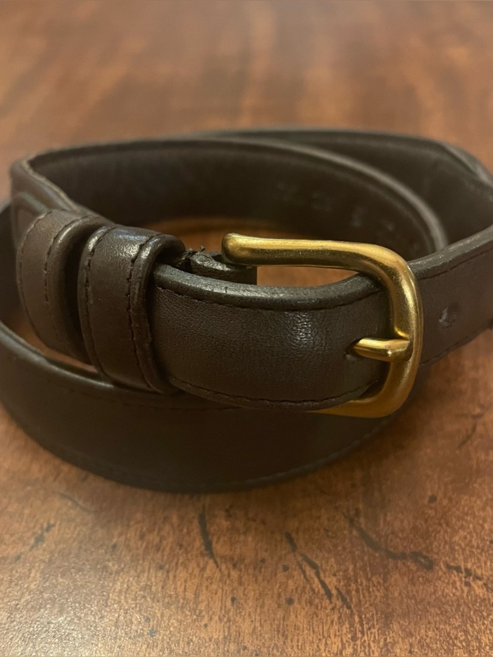 Vintage Coach Kids Belt - Brass Hardware - Glove Tanned Leather - Made in NYC